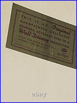 1950s Disney Production Cel of Jiminy Cricket from Mickey Mouse Club FRAMED