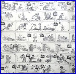 1951 DONALD DUCK HORSE WALT DISNEY ORIGINAL PRODUCTION cel drawing MODEL SHEET