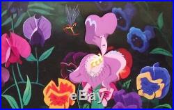 1951 Disney Alice In Wonderland Iris Flower Original Production Animation Cel