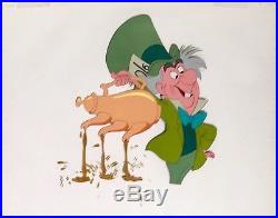 1951 Disney Alice In Wonderland Mad Hatter Original Production Animation Cel