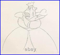 1951 Disney Alice In Wonderland Queen Of Hearts Original Animation Drawing Cel