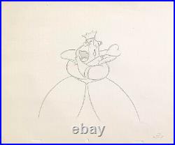 1951 Disney Alice In Wonderland Queen Of Hearts Original Animation Drawing Cel