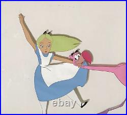 1951 Walt Disney Alice In Wonderland Flamingo Original Production Animation Cel