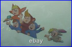 1953 RARE WALT DISNEY Peter Pan / Lost Boys ORIGINAL PRODUCTION ANIMATION CEL