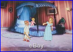 1953 Rare Disney Peter Pan Wendy John Michael Original Production Animation Cel