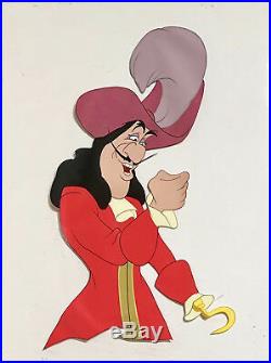 1953 Rare Walt Disney Peter Pan Captain Hook Original Production Animation Cel