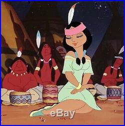 1953 Rare Walt Disney Peter Pan Indian Girl Original Production Animation Cel
