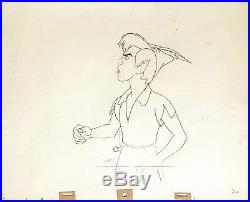 1953 Rare Walt Disney Peter Pan Large Original Production Animation Drawing Cel