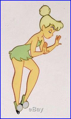 1953 Rare Walt Disney Peter Pan Tinker Bell Original Production Animation Cel