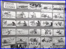 1954 DONALD DUCK WALT DISNEY ORIGINAL PRODUCTION cel drawing MODEL SHEET donkey
