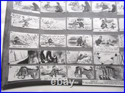 1954 DONALD DUCK WALT DISNEY ORIGINAL PRODUCTION cel drawing MODEL SHEET donkey