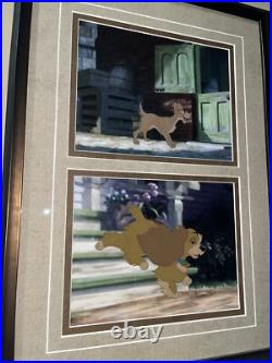 1955 Walt Disney Lady And The Tramp Original Production Cels (2 cels)