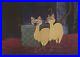 1955 Walt Disney Lady And The Tramp Si Am Cats Original Production Animation Cel