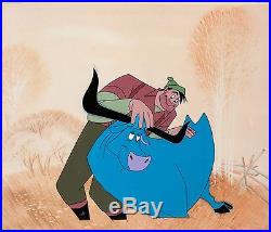1958 Paul Bunyan Production Cel Walt Disney Babe the Blue Ox Eyvind Earle