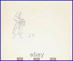 1959 Disney Sleeping Beauty Briar Rose Original Production Animation Drawing Cel