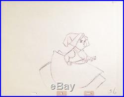 1959 Disney Sleeping Beauty Merryweather Fairy Original Production Drawing Cel