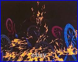 1959 Rare Disney Sleepting Beauty Fire Flames Original Production Animation Cel