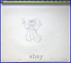 1959 SLEEPING BEAUTY MOCK PRINCE Walt Disney ORIGINAL PRODUCTION cel DRAWING owl