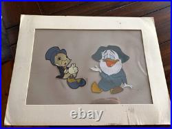 1959 Walt Disney Original Production Cels Jiminy Cricket Professor Owl INA