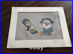 1959 Walt Disney Original Production Cels Jiminy Cricket Professor Owl INA