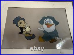 1959 Walt Disney Original Production Cels Jiminy Cricket Professor Owl INA