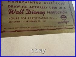 1959 Walt Disney Original Production Cels Jiminy Cricket Professor Owl INA