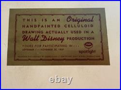 1959 Walt Disney Original Production Cels Jiminy Cricket Professor Owl INA