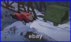 1961 Disney 101 Dalmatians Cruella Car Truck Original Production Animation Cel
