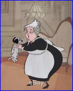 1961 Disney 101 Dalmatians Nanny Lucky Puppy Original Production Animation Cel