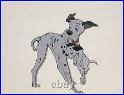 1961 Disney 101 Dalmatians Pongo Puppy Dog Original Production Animation Cel