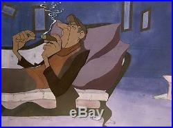 1961 Disney Dalmatians Jasper Smoking Cigar Original Production Animation Cel