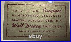 1961 GOOFY Aquamania Vintage Original Production Cel Walt Disney Goof RARE