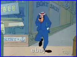 1961 GOOFY Aquamania Vintage Original Production Cel Walt Disney Goof RARE