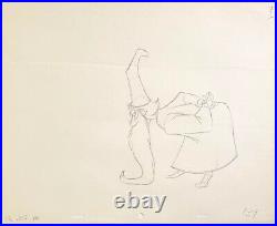 1963 Disney Sword In The Stone Merlin Original Production Animation Drawing Cel