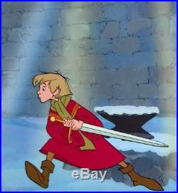 1963 Disney Sword In The Stone Wart Excalibur Original Production Animation Cel