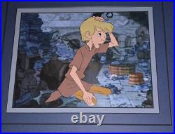 1963 Disney The Sword in the Stone Merlin, Archimedes, and Wart Production Cels