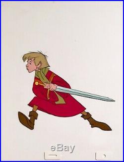 1963 Rare Walt Disney Sword In The Stone Wart Excalibur Original Production Cel