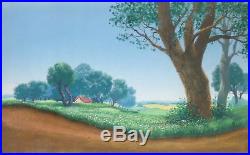 1964 Rare Walt Disney Mary Poppins Original Production Animation Background Cel
