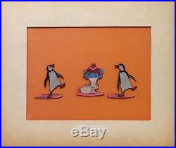 1964 Rare Walt Disney Mary Poppins Penguins Original Production Animation Cel