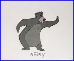 1967 Rare Walt Disney Jungle Book Baloo Bear Original Production Animation Cel