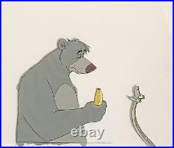 1967 Rare Walt Disney Jungle Book Baloo Kaa Original Production Animation Cel