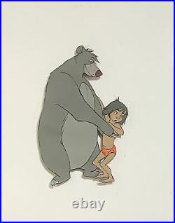 1967 Rare Walt Disney Jungle Book Baloo Mowgli Original Production Animation Cel