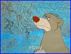 1967 Rare Walt Disney Jungle Book Baloo Original Production Animation Cel