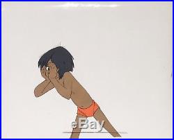1967 Rare Walt Disney Jungle Book Mowgli Kaa Original Production Animation Cel