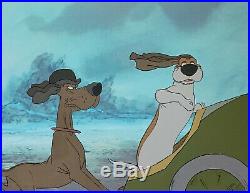 1970 Disney Aristocats Napoleon Lafayette Dogs Original Production Animation Cel