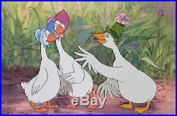 1970 Rare Disney Aristocats Geese Uncle Waldo Original Production Animation Cels