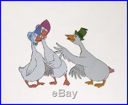 1970 Rare Disney Aristocats Geese Uncle Waldo Original Production Animation Cels