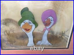 1970 Walt Disney The Aristocats Uncle Waldo & Abigal Gabble Original Prod. Cel