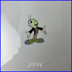 1970's Disney Goofy Animation cel withJiminy Cricket Lost Educational Production