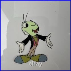 1970's Disney Goofy Animation cel withJiminy Cricket Lost Educational Production